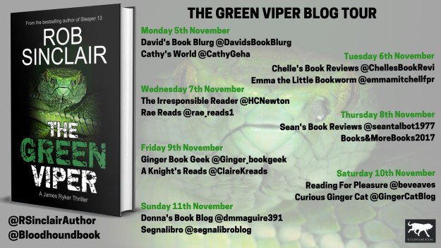 The Green Viper Blog Tour banner